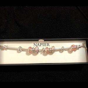 Napier Pink and Silver Bracelet